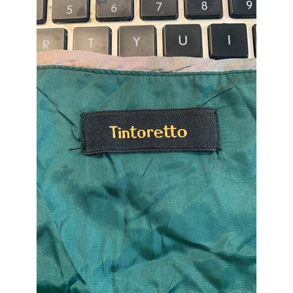 Tintoretto Women's Strapless Mini Dress Sleeveless Geometric Multicolor Size S - Picture 5 of 9